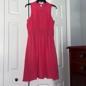 ModCloth midi dress - pink, size medium (4-6)